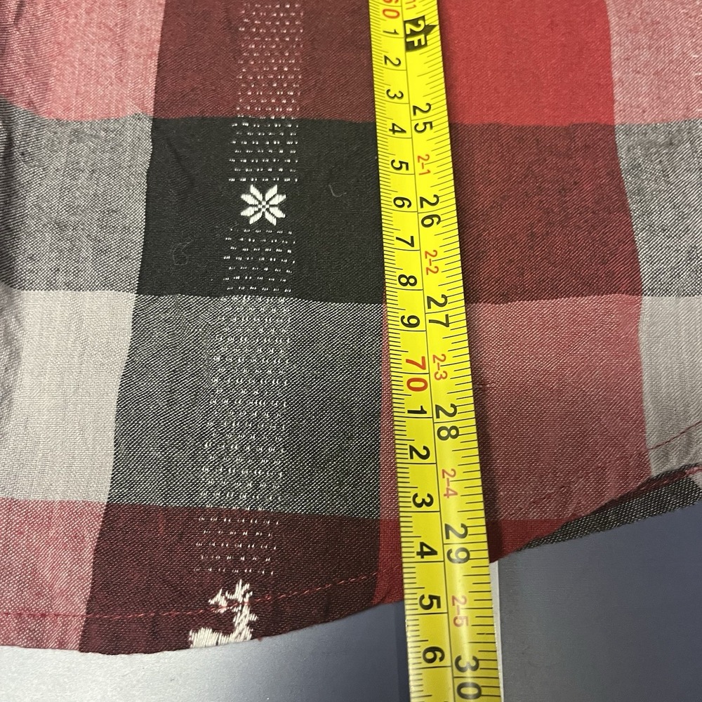 Collections‎ Inc  Reindeer And Snowflake Plaid Button Down Shirt XXL  Christmas - Picture 12 of 14